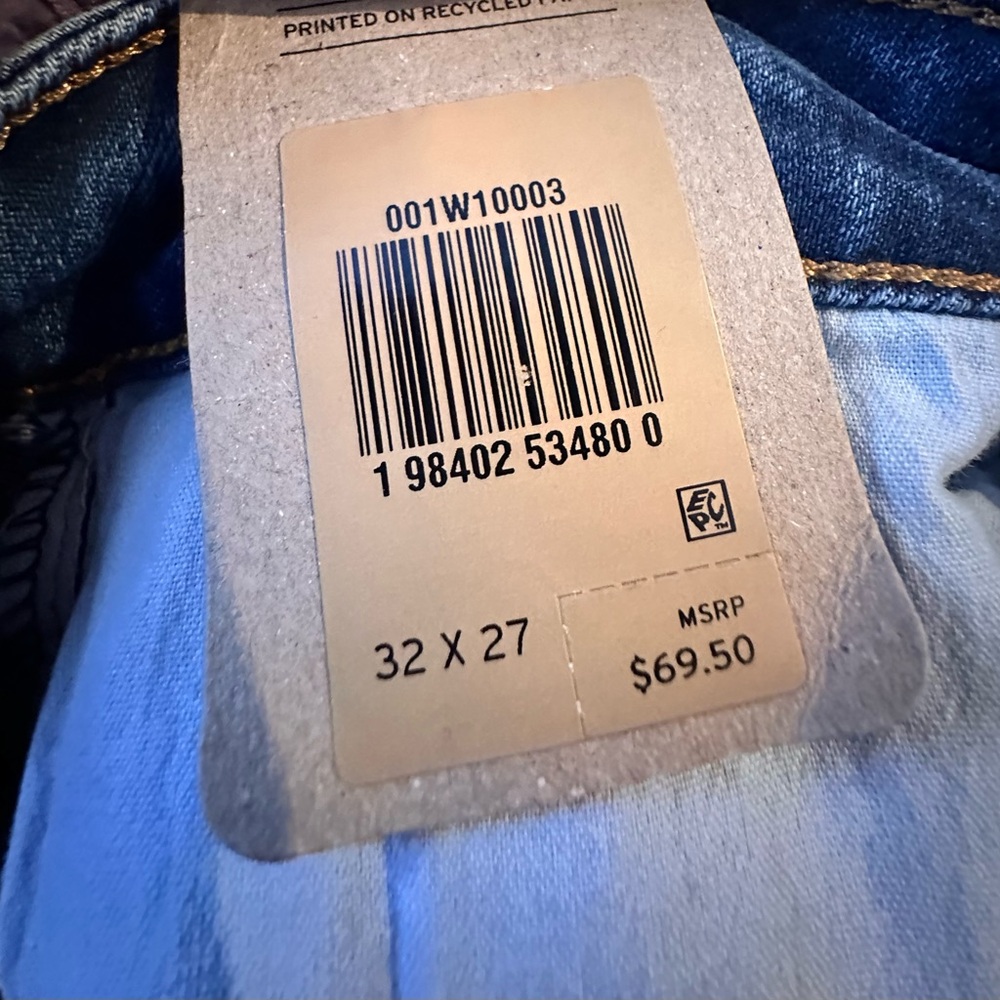 Levi's Womens Blue Jeans 725 kick boot. Size 32 - Picture 10 of 11